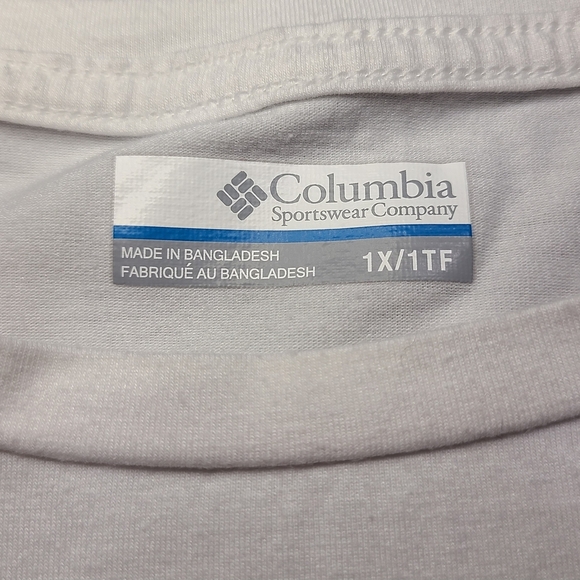 Columbia Omni-Shade Mens Tank Top 1X White Sleeveless UV Protection Activewear - Picture 3 of 7